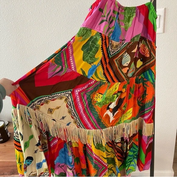 FARM RIO x Anthropologie Palila Fringe Tassel
Midi Dress NWT - Picture 4 of 10